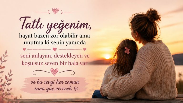 en güzel hala yeğen sözleri